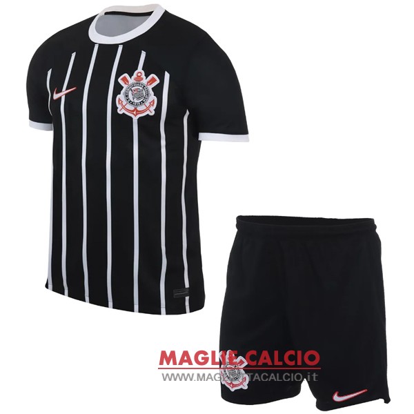 nuova seconda magliette corinthians paulista set completo bambino 2023-2024