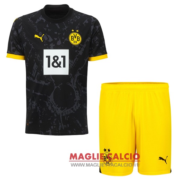 terza magliette borussia dortmund set completo bambino 2023-2024