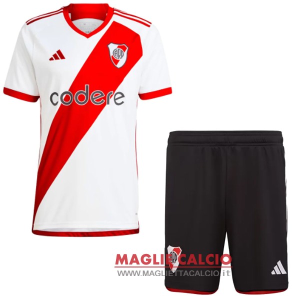 nuova prima divisione magliette river plate set completo uomo 2023-2024