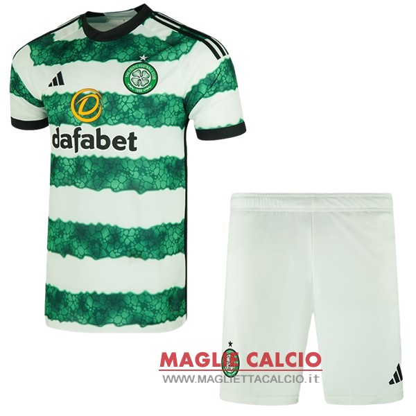 nuova prima magliette celtic set completo bambino 2023-2024