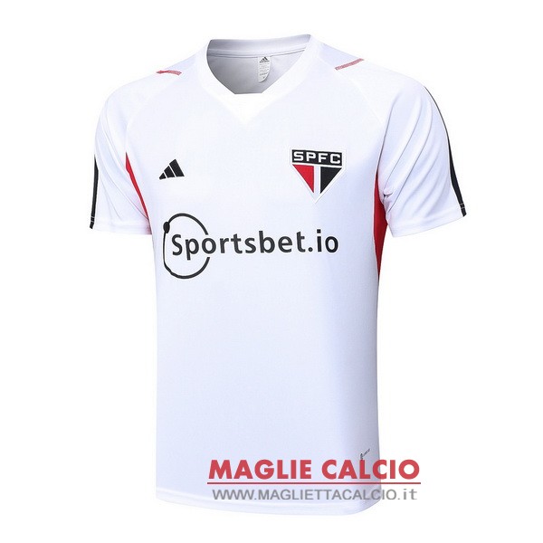nuova formazione divisione magliette sao paulo 2023-2024 bianco Rojo