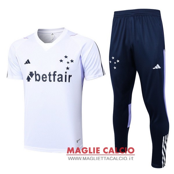 nuova formazione set completo divisione magliette cruzeiro 2023-2024 bianco azul marino