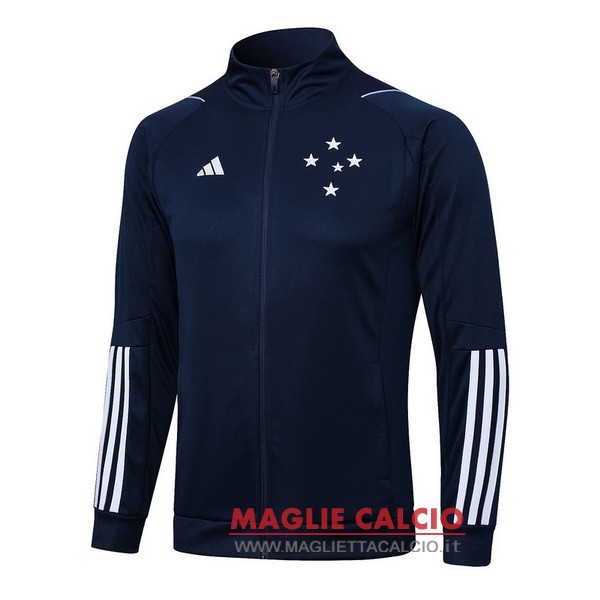 nuova cruzeiro blu navy giacca lunga zip 2023 2024