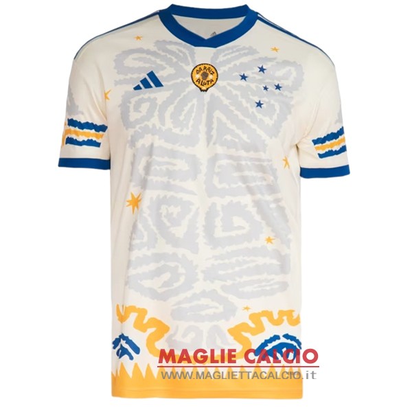 thailandia nuova speciale divisione magliette cruzeiro 2023-2024 amarillo bianco