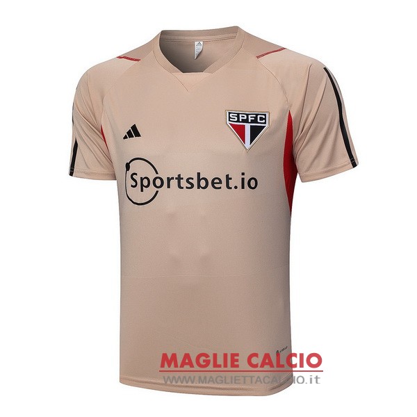 nuova formazione divisione magliette sao paulo 2023-2024 giallo arancione