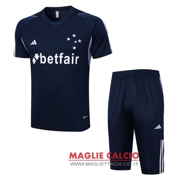 nuova formazione set completo divisione magliette cruzeiro 2023-2024 blu navy I purpureo