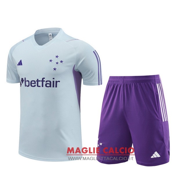 nuova formazione set completo divisione magliette cruzeiro 2023-2024 grigio purpureo