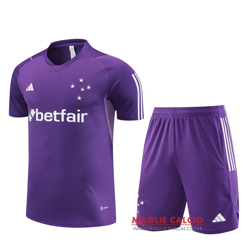 formazione magliette cruzeiro set completo bambino 2023-2024 purpureo