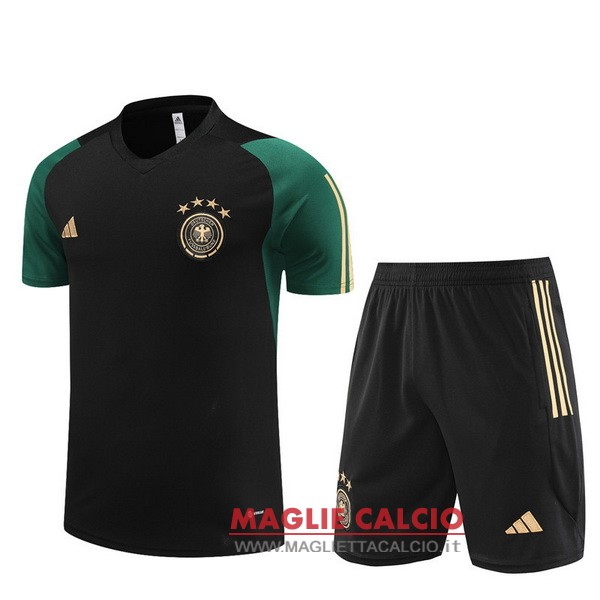 nuova formazione set completo divisione magliette germania 2023 verde nero