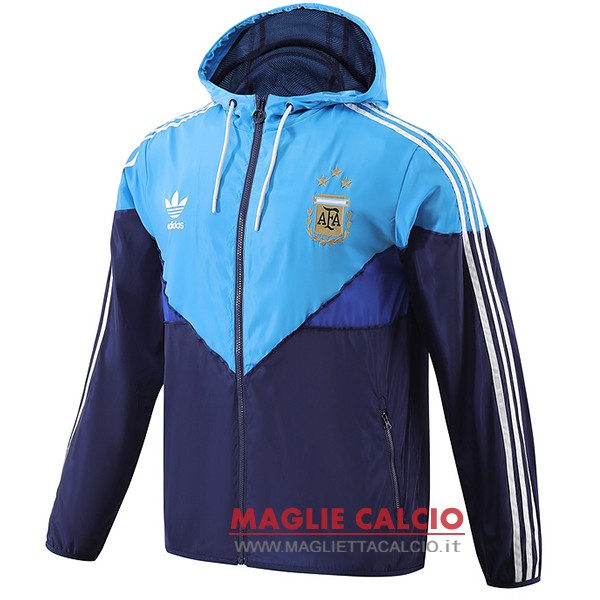 nuova argentina giacca a vento azul bianco 2023