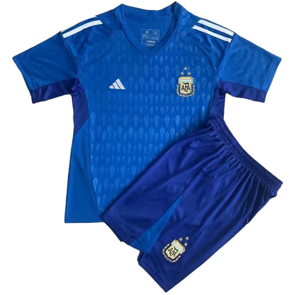 nuova portiere magliette nazionale argentina set completo uomo 2023 blu