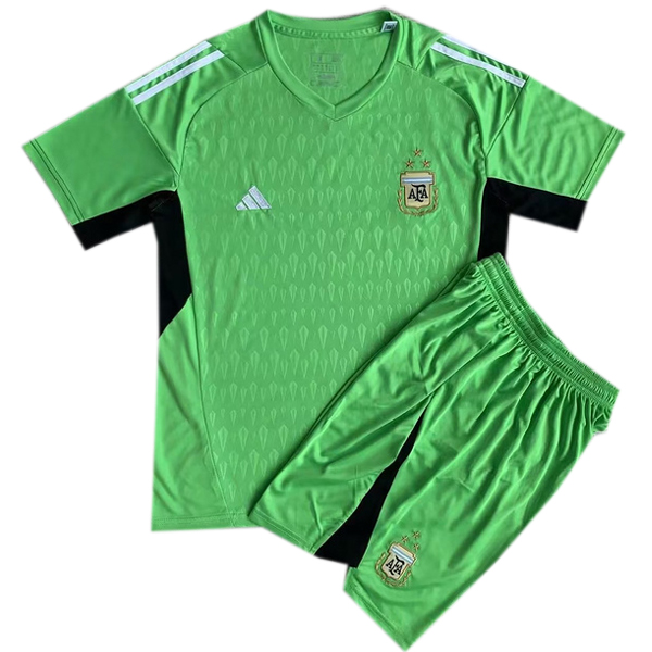 nuova portiere magliette nazionale argentina set completo uomo 2023 verde