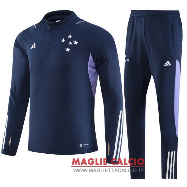 nuova cruzeiro insieme completo blu navy I purpureo bambino giacca 2023-2024