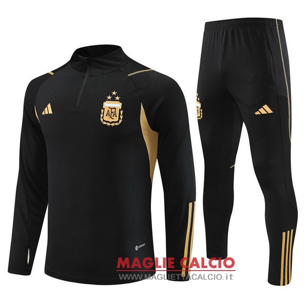 nuova argentina insieme completo nero giallo bambino giacca 2023