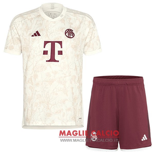 nuova terza magliette bayern munich set completo bambino 2023-2024