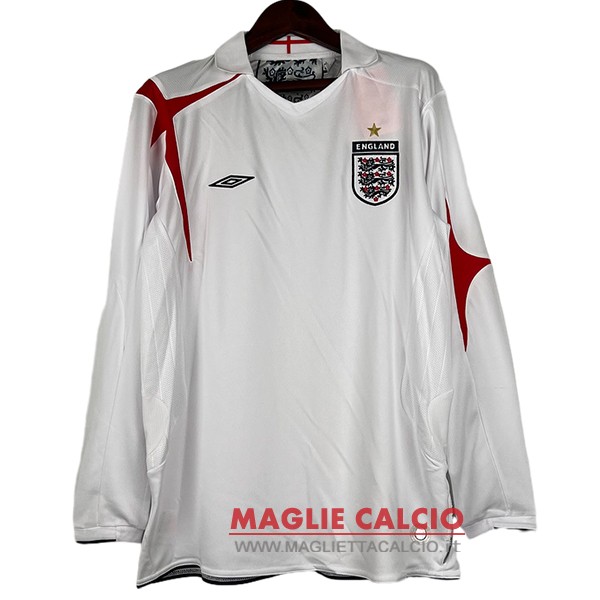 tailandia nuova prima manica lunga divisione magliette inglaterra retro 2006