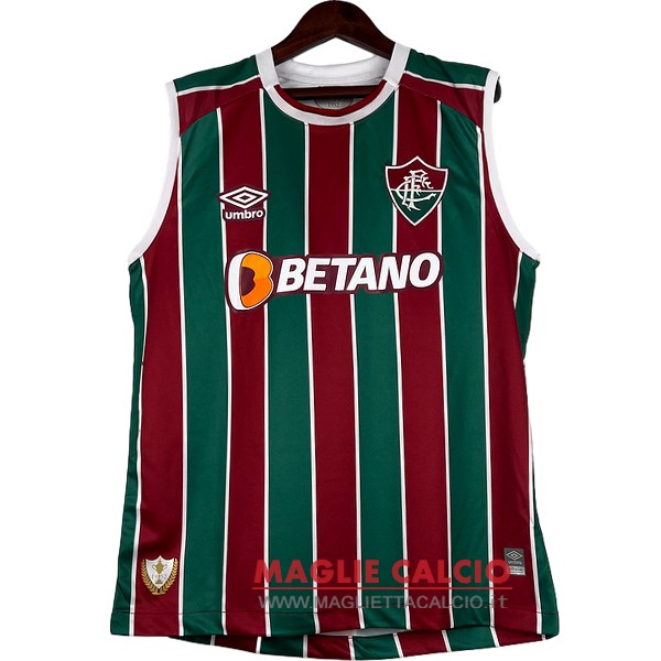 nuova prima senza maniche divisione magliette fluminense 2023-2024