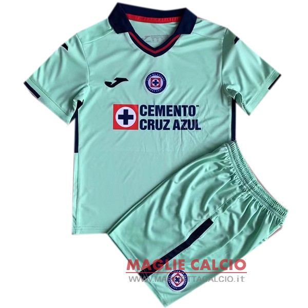 nuova magliette portiere cruz azul set completo bambino 2022-2023 verde
