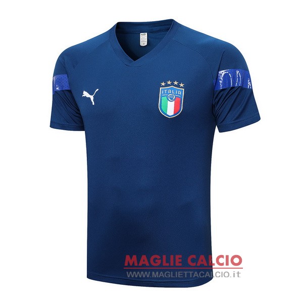 nuova formazione magliette Italia coppa del mondo 2022 blu navy
