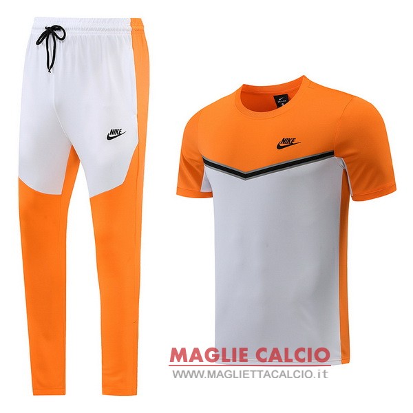 nuova formazione set completo magliette nike 2022-2023 arancione I bianco