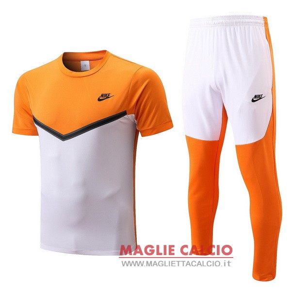 nuova formazione set completo magliette nike 2022-2023 arancione II bianco