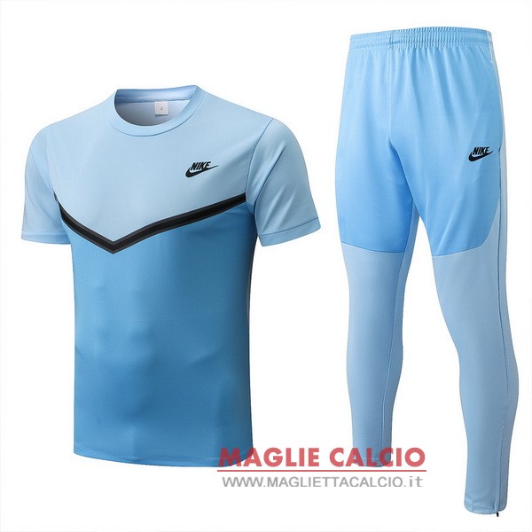 nuova formazione set completo magliette nike 2022-2023 blu luce