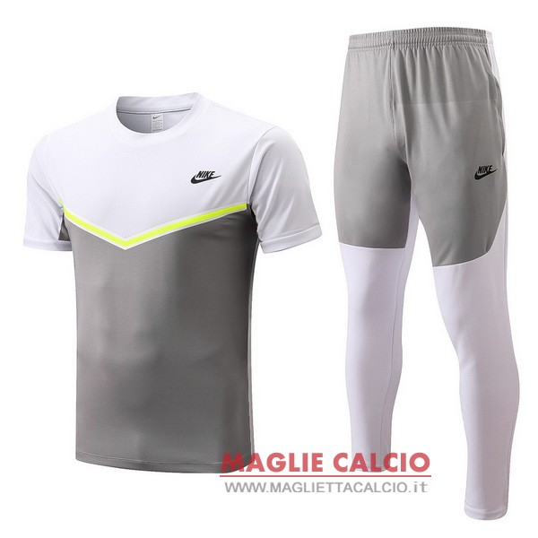 nuova formazione set completo magliette nike 2022-2023 grigio I bianco