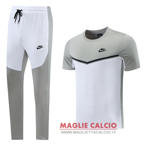 nuova formazione set completo magliette nike 2022-2023 grigio II bianco