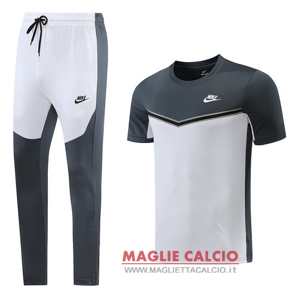 nuova formazione set completo magliette nike 2022-2023 grigio navy bianco