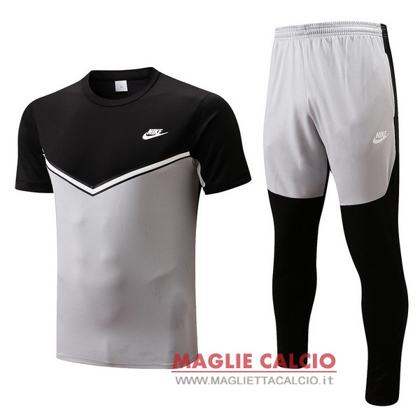 nuova formazione set completo magliette nike 2022-2023 nero grigio