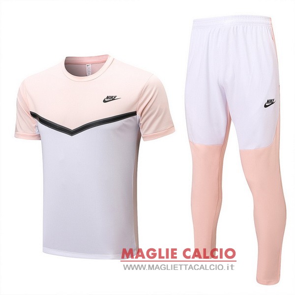 nuova formazione set completo magliette nike 2022-2023 rosa bianco