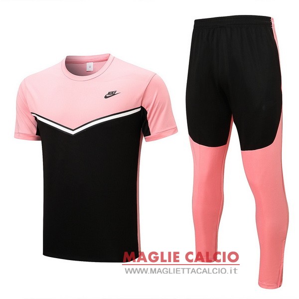 nuova formazione set completo magliette nike 2022-2023 rosa nero