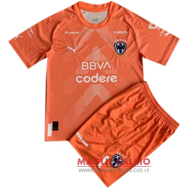 tailandia nuova magliette portiere monterrey set completo uomo 2022-2023 arancione
