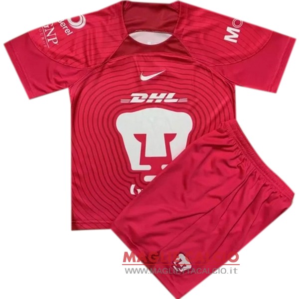 nuova maglietta portiere pumas unam bambino 2022-2023 rosso