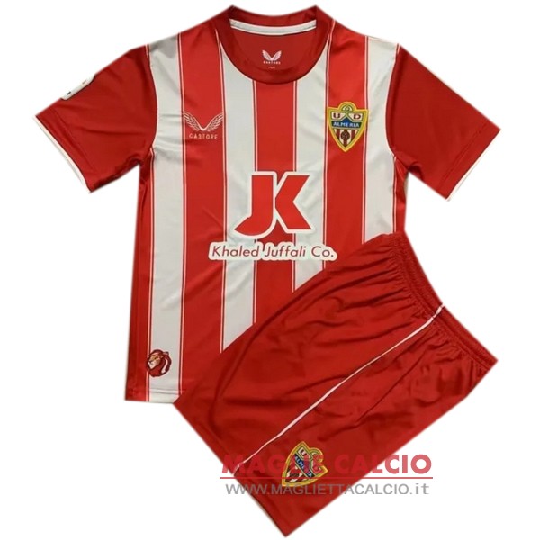 nuova prima magliette ud almeria set completo bambino 2022-2023