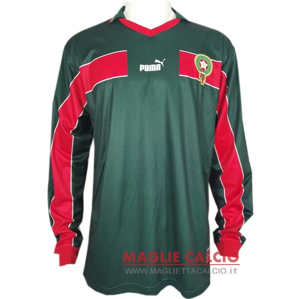 prima magliette nazionale manica lunga marocco retro 1998