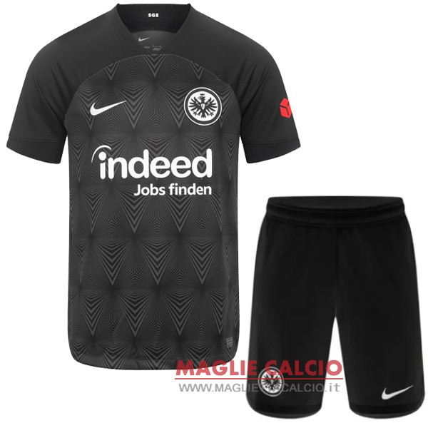 nuova seconda magliette eintracht frankfurt set completo bambino 2022-2023