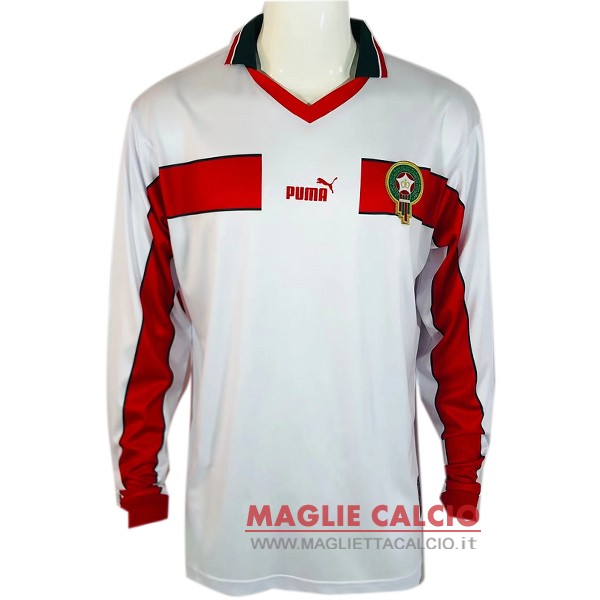 seconda magliette nazionale manica lunga marocco retro 1998