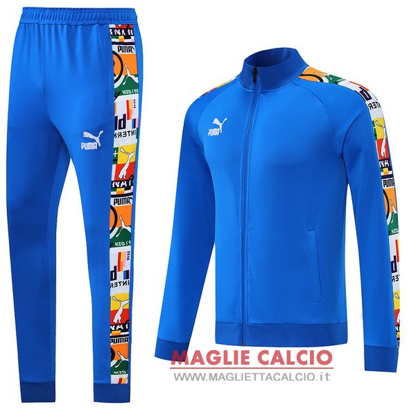 nuova puma insieme completo I blu giacca lunga zip 2022-2023