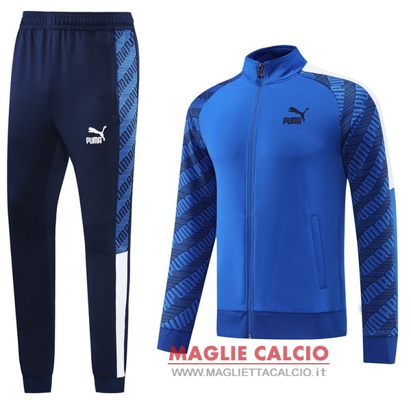 nuova nike insieme completo blu giacca lunga zip 2022-2023