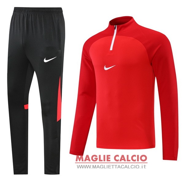 nuova nike insieme completo rosso I nero felpa da allenamento 2022-2023