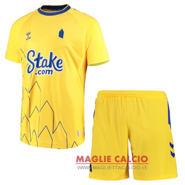 nuova terza magliette everton set completo bambino 2022-2023