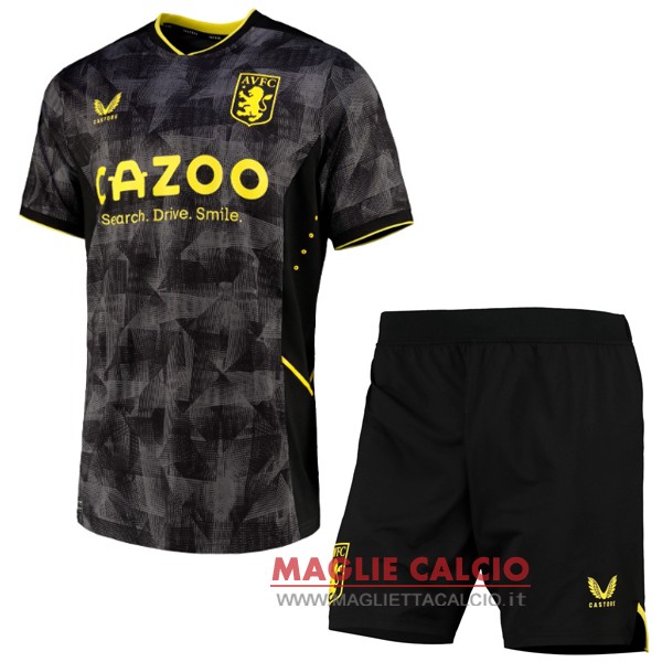 terza divisione magliette aston villa set completo uomo 2022-2023