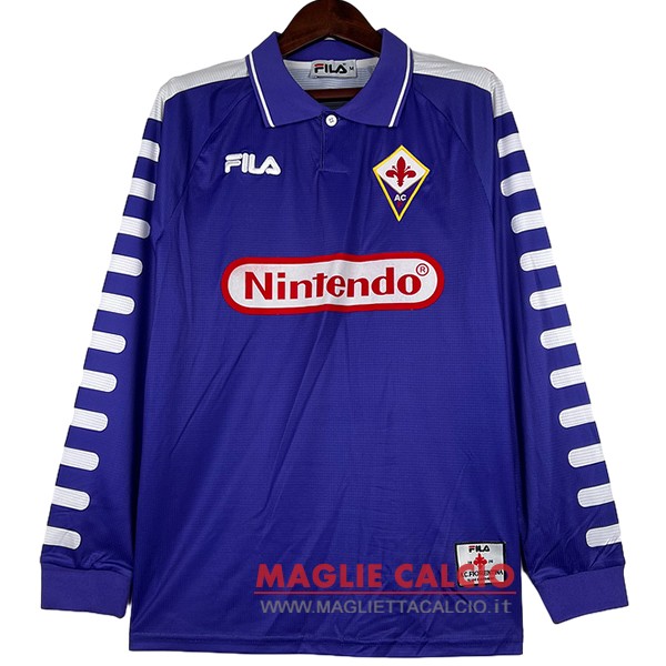 nuova prima divisione magliette manica lunga fiorentina retro 1998-1999
