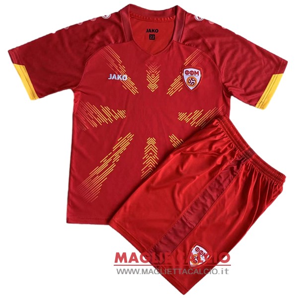 nuova prima maglietta set completo macedonia del norte bambino 2023