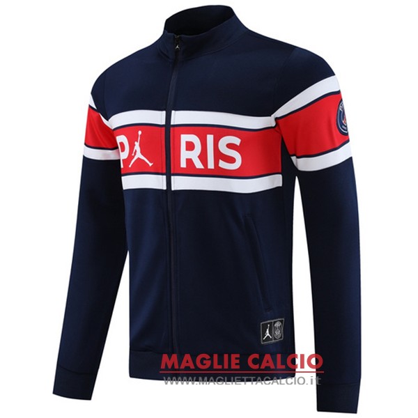 nuova paris saint blu rosso bianco giacca lunga zip 2023-2024