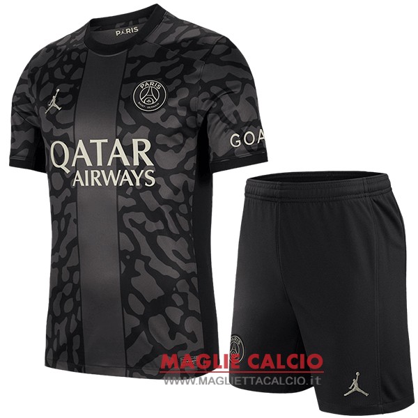 nuova terza magliette paris saint germain set completo bambino 2023-2024