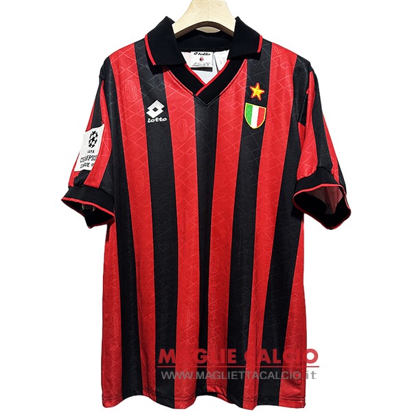 nuova prima divisione magliette ac milan retro 1994