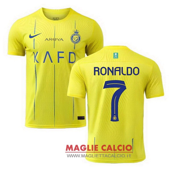 nuova magliette nazionale Al Nassr FC 2023-24 Ronaldo 7 Prima