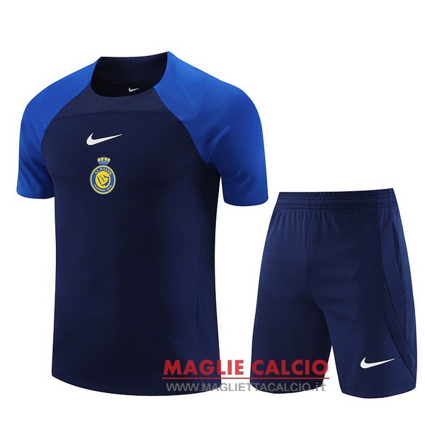 nuova formazione set completo divisione magliette al nassr 2023-2024 blu